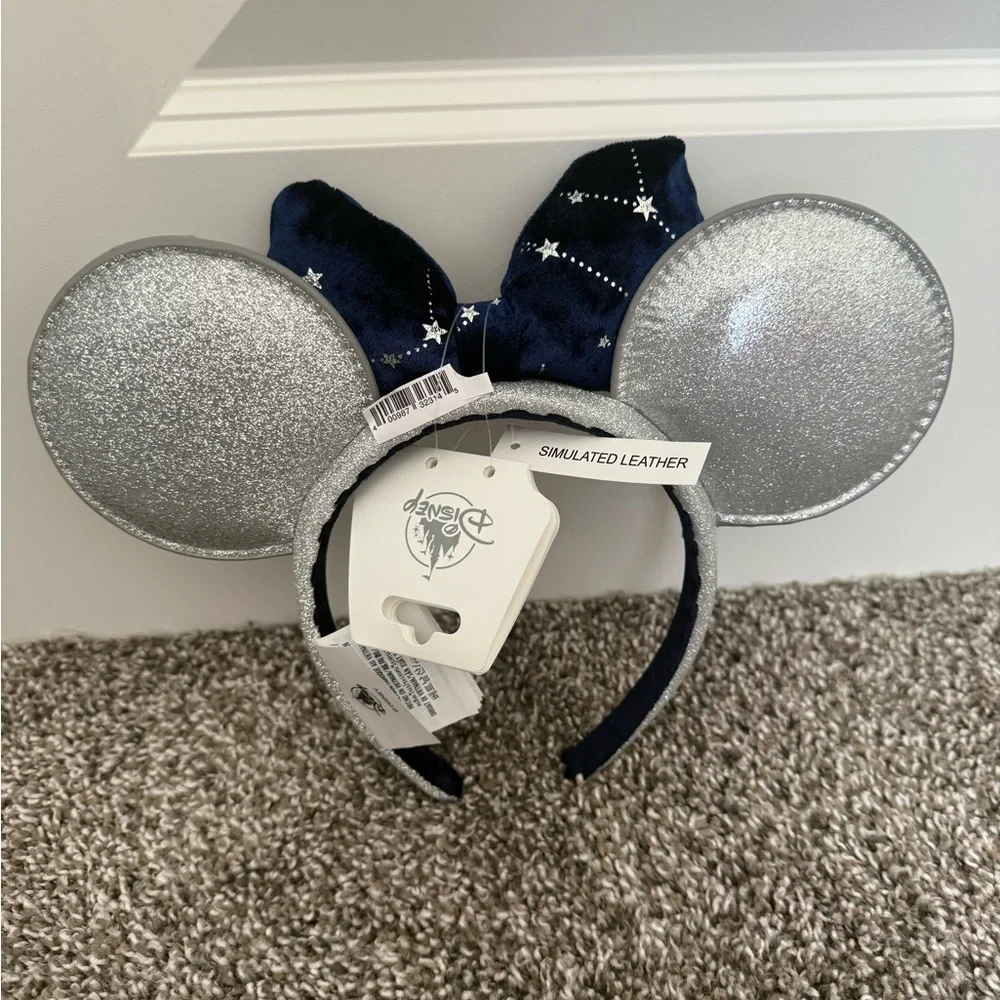 Disney Silver and Blue Mickey Ears Headband - Picture 3 of 3